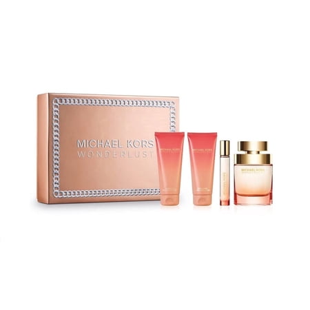 Michael Kors Wonderlust 3.4 oz EDP + gel+ lotion+ travel spray Set NIB