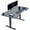 Black Carbon Fiber/Black, variant on VIVO Electric 71” x 36” Stand Up Desk, Black Table Top, Black Frame