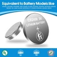 thumbnail image 4 of CR2450 Battery, 3V Lithium Battery 6 Count Pack, CR 2450 3 Volt Button Coin Cell Battery Replacement for Car Key Fobs, Watches, Garage Door Openers, Remote Controls, Thermometers, 4 of 7