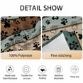 thumbnail image 6 of Round Tablecloth Farmhouse Vintage Waterproof Oil Proof Polyester Table Cloth Cover Decor for Home Dining Outdoor,Patio,Parties, 54" Dia. Pet Dog Paws Wood Texture Brown, 6 of 9