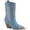 Denim, variant on Women's Rhinestone Western Cowboy Boots Pointed Toe Chunky Block Heel Mid Calf Fashion Ankle Boot Booties