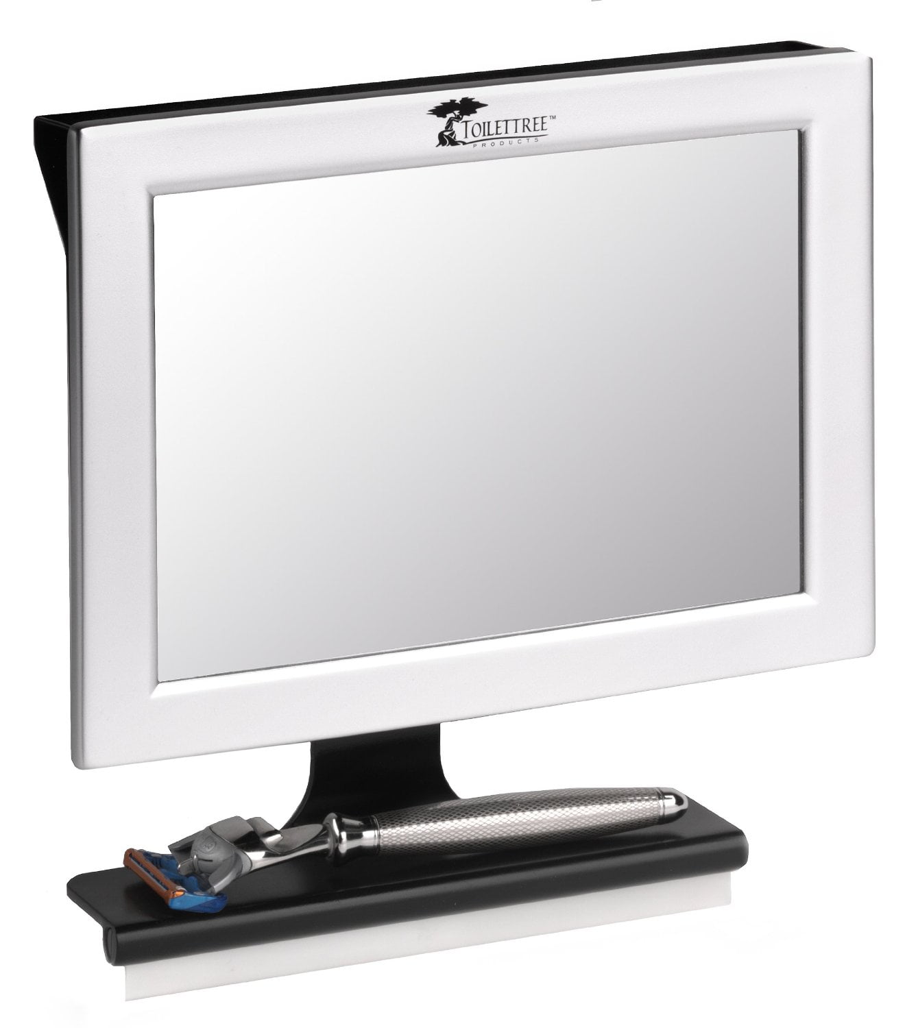 Fogless Shower Mirror With Squeegee By Toilettree Products Guaranteed Not To Fog Designed Fall Silver