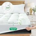 thumbnail image 5 of Queen Size Mattress Topper - Viscose Made from Bamboo Pillow Top Mattress Pad for Back Pain Relief Mattress Cover with Stretchable Pockets for 8-21 inches - Naturally Cooling for Hot Sleepers, 5 of 8