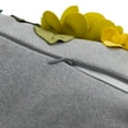 thumbnail image 5 of JWH 3D Handmade Rectangle Rich Yellow Decorative Floral Throw Flower Pillow Case Cover for Sofa Couch and Bed 12x20 inch, 5 of 10