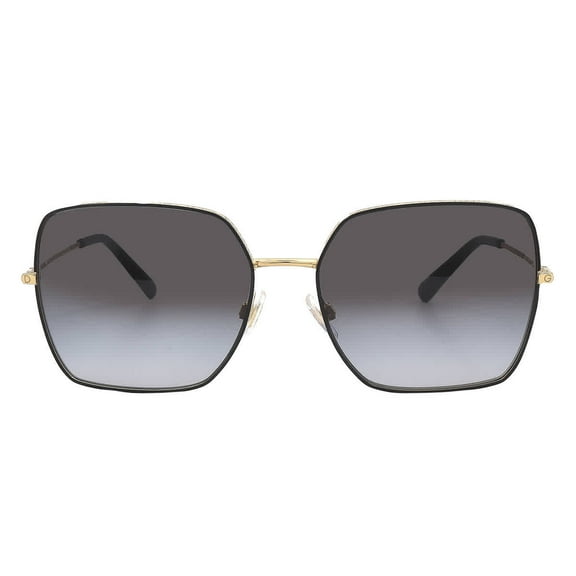 Dolce & Gabbana DG 2242 Metal Womens Square Sunglasses Black 57mm Adult