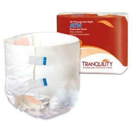 Tranquility ATN (All-Through-the-Night) Disposable Brief, 27-1/2 oz Capacity, Latex-Free, Medium (32