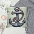 thumbnail image 2 of ARISTURING  Nautical Throw Pillow Cover, Navy Blue Anchor Pillowcases Soft Home Decorative Pillow Case Double Sided Cushion Covers for Indoor Outdoor Bedroom and Car, 2 of 5