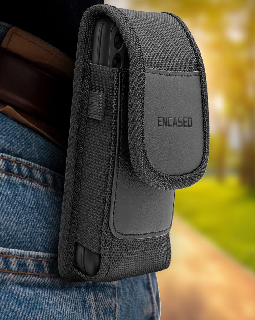 Encased Nylon Holster & Rebel Case Compatible with Samsung Galaxy S22 Plus Belt Clip Case and Pouch