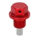 thumbnail image 2 of Tornillo magnético del perno de drenaje del cárter de aceite del motor del coche de aleación de aluminio rojo M12 * 1,25 Jadeshay A, 2 of 8