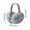#0665-Gray, variant on Kieccall Winter Plush Warm Ear Muffs Foldable Faux Rabbit Fur Earmuffs for Cold Weather Outdoor Wear Gift