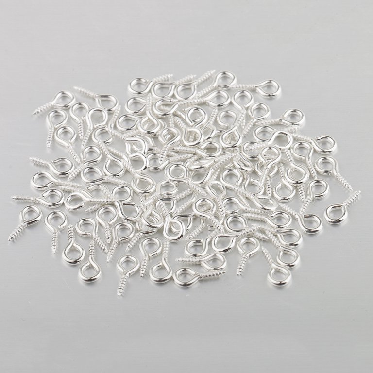 Cousin DIY Metal Eye Pins, 315 Piece, Silver Finish 