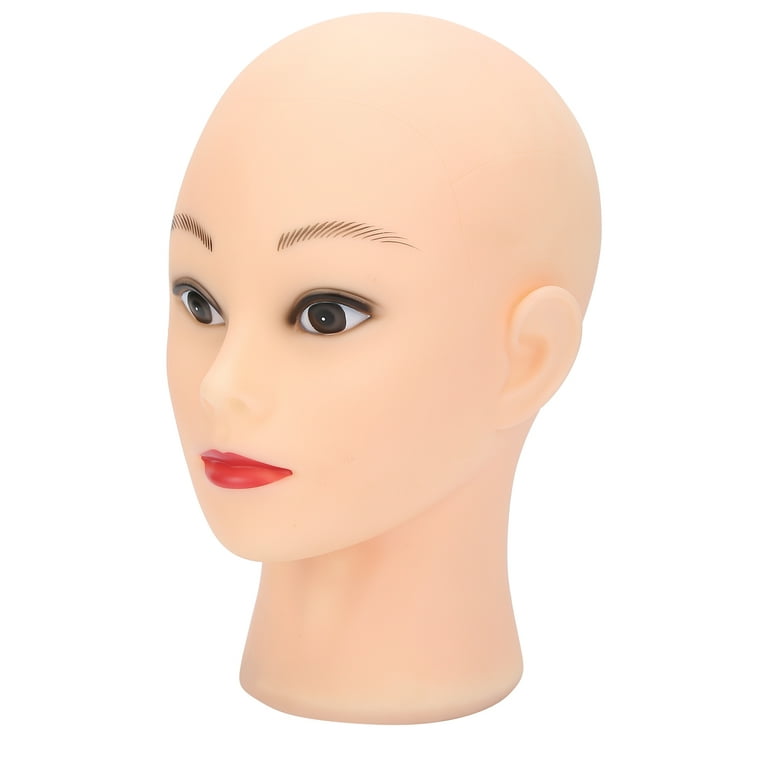 Bald Training Head, PVC Head Model Bald Mannequin Head For Home For Salon 