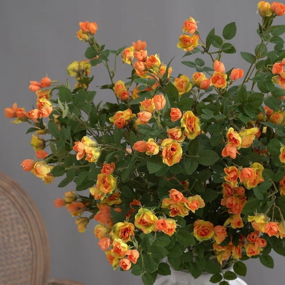 Home Decor ,Grrvtrz Holiday Supplies,Artificial Flowers Long Small Roses Living Room Decorations Table Flowers Flower Arrangements Bouquets,Summer Home Decorations,Mother's Day Gifts