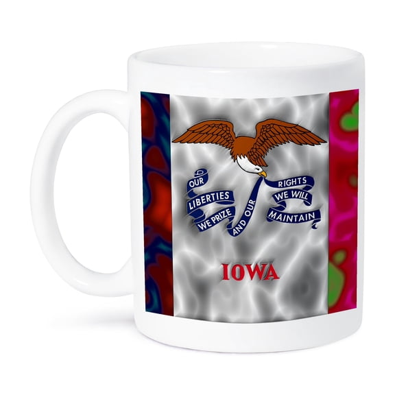 3dRose, Iowa State Flag, 11oz Mug