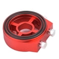 thumbnail image 2 of Oil Filter Cooler Gauge Plate Adapter,Universal Aluminum Oil Filter Oil Filter Cooler Plate Oil Filter Cooler Adapter Extended Durability, 2 of 8