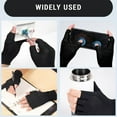 thumbnail image 7 of Duslogis 12 Pairs Fingerless Cotton Gloves, White Fingerless Gloves 100% Cotton for Dry Hands, Eczema Relief, 5 Open Fingertips, One Size Fits Most, Overnight Hydration (White), 7 of 7