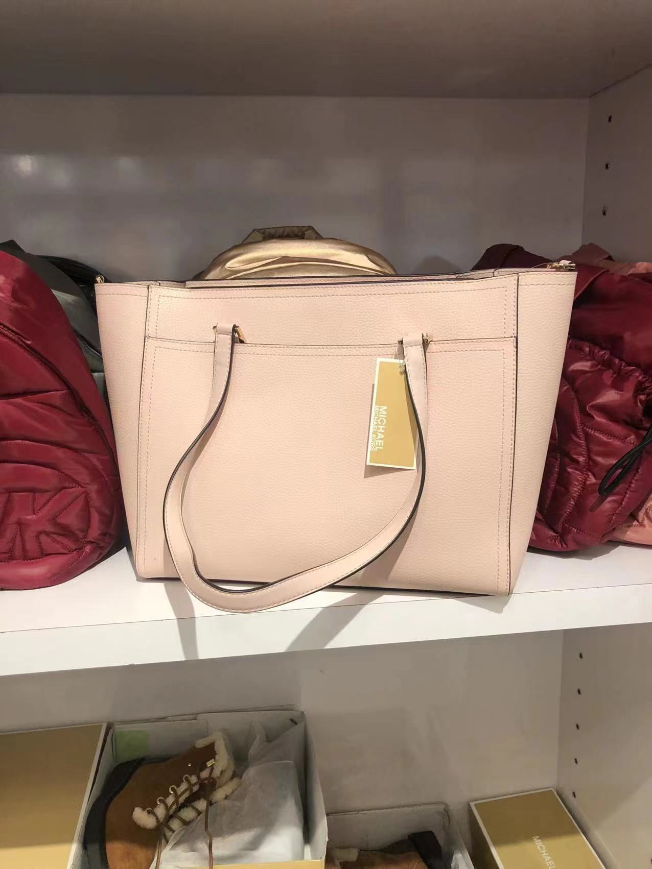 Michael Kors 35T1G5Mt7T Maisie Large Pebbled Leather 3-In-1 Tote Bag In Pwd Blsh Mlt