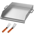 thumbnail image 1 of KFFKFF 18" X 16" Stainless Steel Griddle Flat Top Grill Griddle For Triple Bbq Stove, 1 of 9