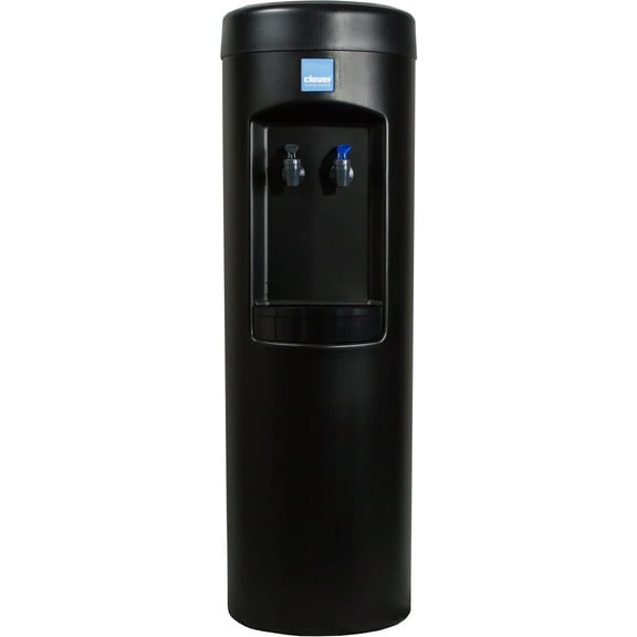 Clover Water Dispenser Room Temp and Cold Bottleless with Conversion Kit, Install Filter-Black