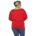thumbnail image 3 of White Mark Haut Dolman à Bande pour Femme, 3 of 6