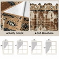 thumbnail image 3 of Brown Boho Kitchen Window Curtains, Swag Curtains Valance for Bedroom Living Room Bathroom, Retro Western Rustic Ethnic Tribal Patterns Rod Pocket Window Curtain Block Drapes 2 Panels 36"x63", 3 of 9