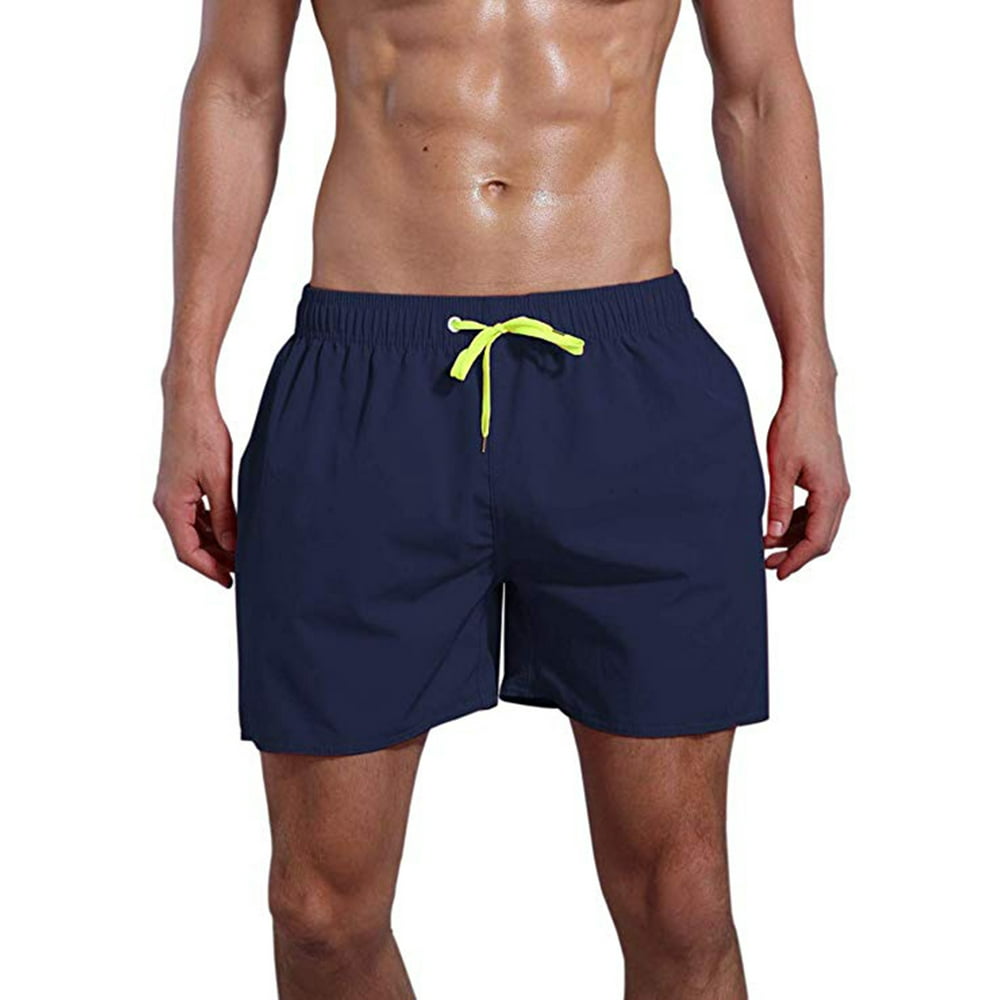 SAYFUT Swim Shorts Swim Trunks Mens Bathing Suits Elastic Waist