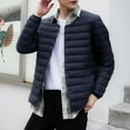 thumbnail image 5 of Vedolay Winter Coats for Men Long Sleeve Button Down Blazer Jacket Cardigan Clothes Navy,3XL, 5 of 5