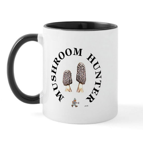 CafePress - Mushroom Hunter Mug - 11 oz Ceramic Mug - Novelty Coffee Tea Cup