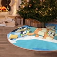 thumbnail image 2 of Lsque Bluey Print Christmas Tree Skirt with Ties and Velcro,Xmas Holiday Decorations, Adjustable Tree Skirt-48", 2 of 6