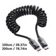 120W Quick Power Cable Reinforced Spring USB C to Type C Nylon and ...
