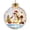 A007- Style G, variant on Christmas Tree Decorations, Light Up Christmas Tree Ornament, Illuminated Snow Globe Hanging Decor with Shatterproof Plastic Shell and Elegant Gold Cap for Magical Holiday