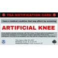 5-Pack TSA Notification Wallet Card for Knee Replacement Travelers ...