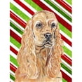 thumbnail image 1 of Carolines Treasures SC9612GF Cocker Spaniel Candy Cane Christmas Flag Garden Size, 1 of 3