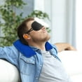 thumbnail image 2 of iMountek Travel Pillow Inflatable U Shape Neck Pillow Neck Support Head Rest Office Nap Car Airplane Cushion Blue, 2 of 2