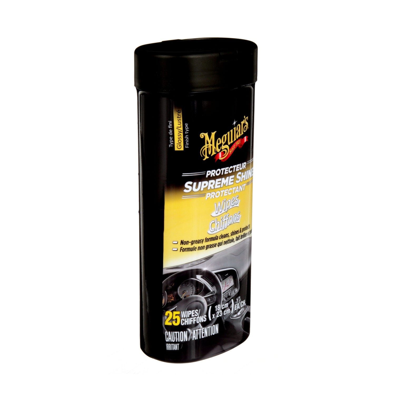 Meguiar's® Supreme Shine™ Protectant Wipes G4000C, 18 x 20 cm, 30 Wipes/Pack, Meguiar's® Wipes G4000C