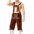 thumbnail image 6 of DYMADE Men Oktoberfest Plaid Shirt And Embroidered Suspender Pants Set, 6 of 6