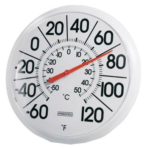 Springfield Indoor Outdoor Thermometer, Springfield Outdoor Thermometer And Clock
