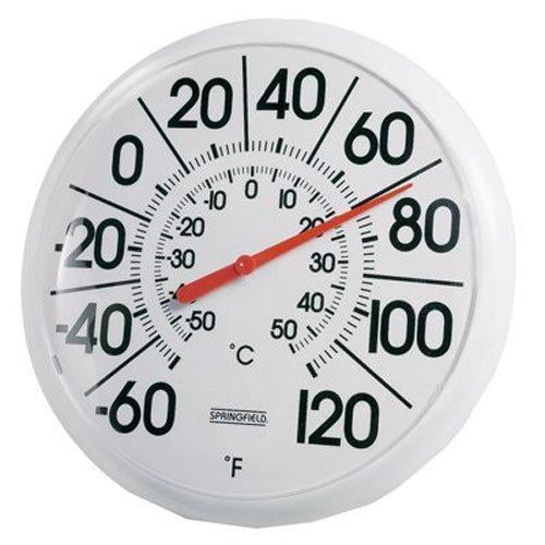Springfield Indoor Outdoor Thermometer 8 Inch Com Springfield Indoor Outdoor Thermometer, Springfield Outdoor Thermometer And Clock