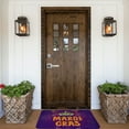thumbnail image 6 of Fotbe Extra Durable Door Mat - Dirt Trapping Outdoor Welcome Mats - Non-Slip Outdoor Door Mats - Low Profile Front Door Mat - Indoor (16" x 24", Mardi Gras2 ), 6 of 9