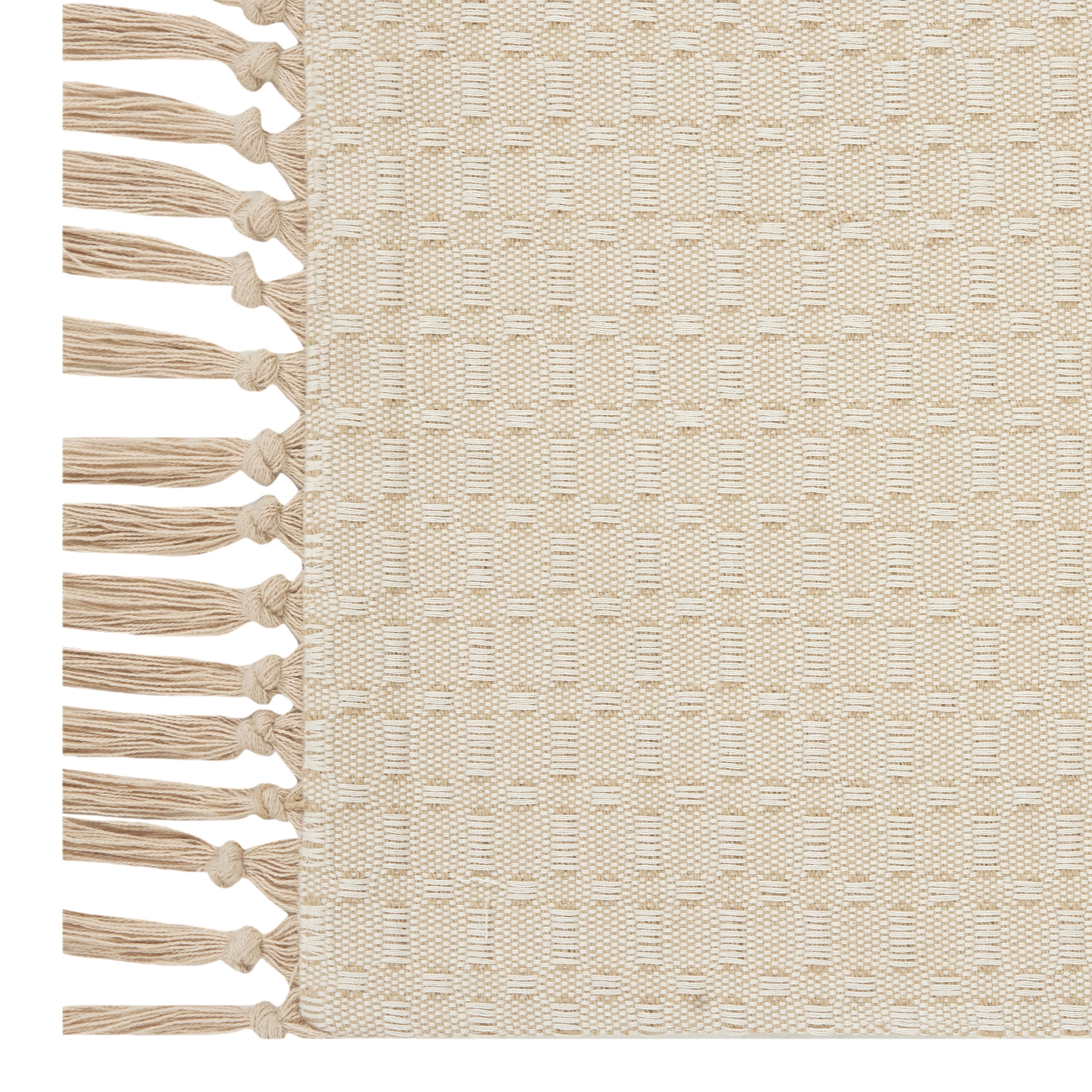 (2 pack) Mainstays Natural Textured Table Place Mat - Natural Color - 14" x 19"