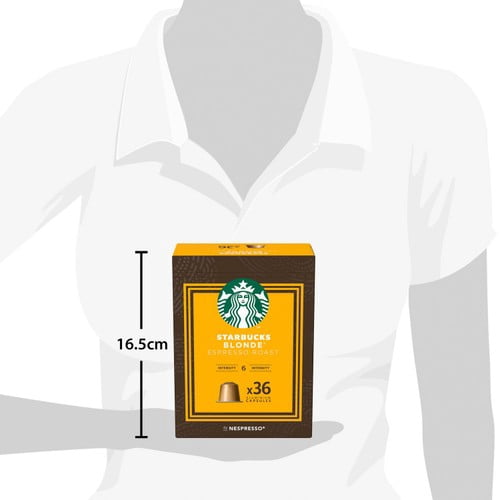 Starbucks by Nespresso Blonde Espresso Roast, 36 pods per pack, British Import (Pack of 3)
