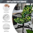 thumbnail image 6 of Renewold Office Chair Cover Executive Computer Chair Slipcover Stain Resistant High Back Chair Protector for St Patricks Day Home Decor Universal Fits, Cute Green Clover, L, 6 of 7