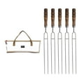 thumbnail image 2 of Brochetas Kabob, palitos para asar, brochetas portátiles para parrilla, brochetas de Metal para barbacoa, para verduras, Buffet, carne, Picnic, , Tenedores para Tenedores para barbacoa blancos shamjiam Brochetas para asar, 2 of 8