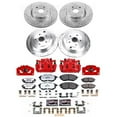 thumbnail image 2 of PowerStop Front and Rear Z26 Street Warrior Brake Pad and Rotor Kit with Red Powder Coated Calipers Fits: SUBARU Select Models KC4088-26, 2 of 7
