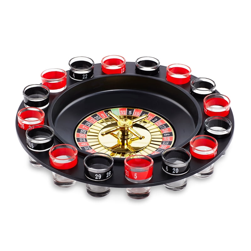 Shot Roulette Game Set Wheel Shot Glass Gentleman Gift