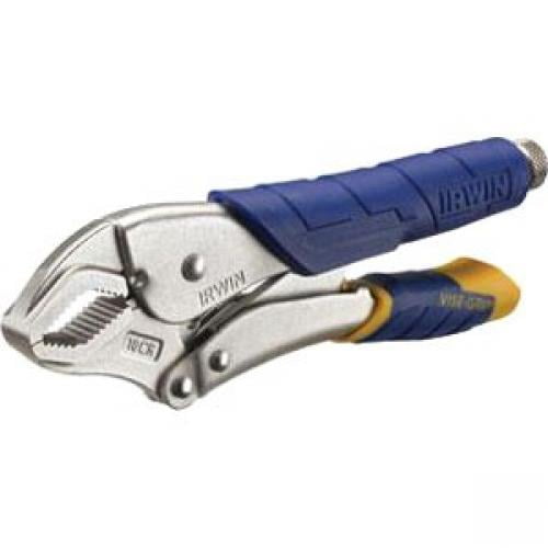 Irwin Vise-Grip 7 in. Alloy Steel Fast Release Curved Jaw Curved Jaw Locking Pliers Blue 1 pk