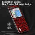 thumbnail image 6 of Case Compatible with Samsung Galaxy Z Flip 5, Luxury Leopard Design Non-Slip + Shockproof Rugged PC Frame Drop Protective Ultra Slim Phone Case Cover for Samsung Galaxy Z Flip 5, Red, 6 of 6