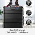 thumbnail image 4 of 11Pcs Luggage Set, Hardside Suitcase w/ Spinner Wheels& Lock, 14” Travel Case, 20” Carry on Luggage, 24”/ 28” Checked Luggage, Packing Cubes, Lightweight Luggage Set, Black, 4 of 9