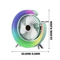Sliding Glass Door Fan Corner Fan Battery Bedroom Standing Fan Colorful