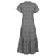 thumbnail image 5 of Vestido casual de verano con cuello en V y manga corta con cinturón y dobladillo con volantes para mujer Fridja  nalpqowj28430, 5 of 8